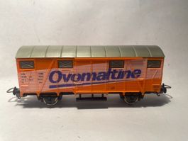 LIMA geschlossener Güterwagen OVOMALTINE orange, DC Achsen