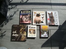 Katzenbücher (6 Stück) gemäss Beschreibung (ISBN-Nummern)