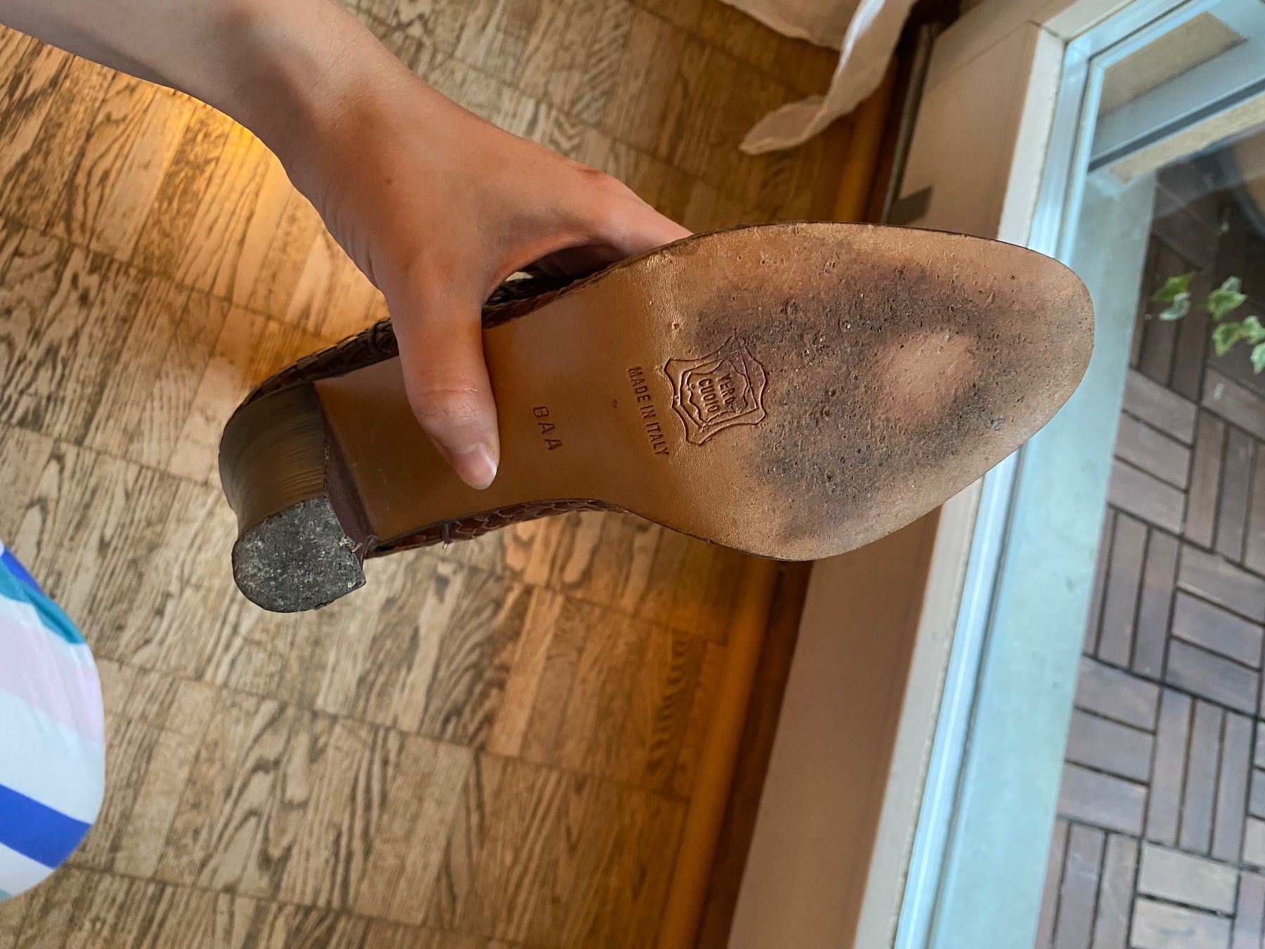 Scarpe da donna: Intrecciato vintage leather boots – Usato da Zürich venduto da flu_md8h 2