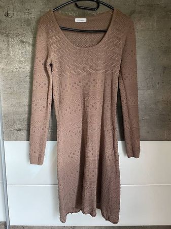 Braunes Strickkleid von Aniston, Grösse 36