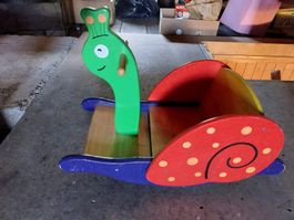 Schaukel Schnecke Holz bunt für Kinder guter Zustand