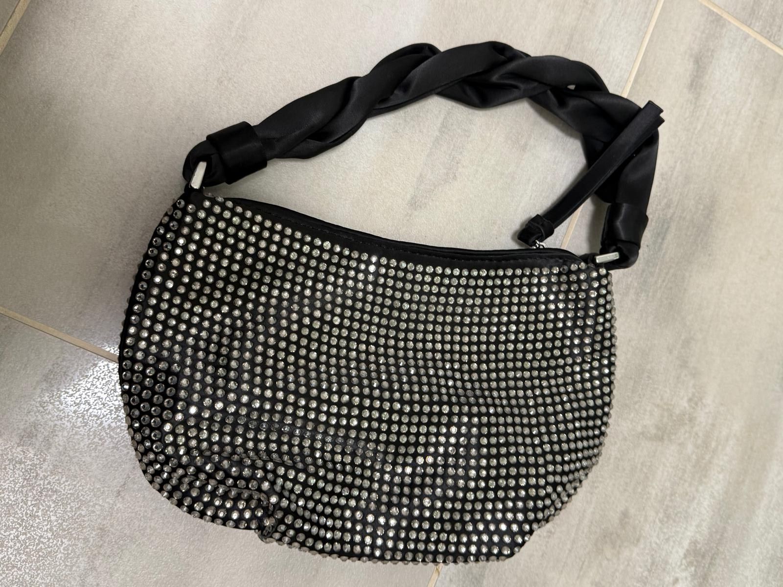 Borse da donna: Handtasche schwarz mit Strasssteinen  – Nuovo (secondo la descrizione) da Netstal venduto da Queen37