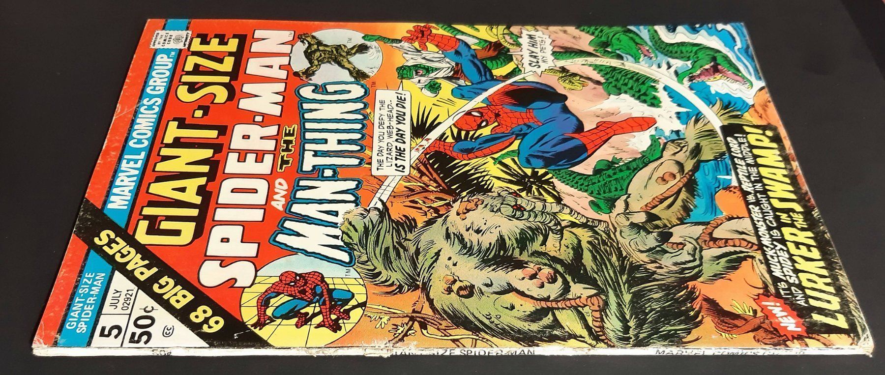 Fumetti: SPIDER-MAN GIANT SIZE #5 MAN-THING VS. LIZARD MARVEL 1975 – Usato da Lugano venduto da YouWantUS 1