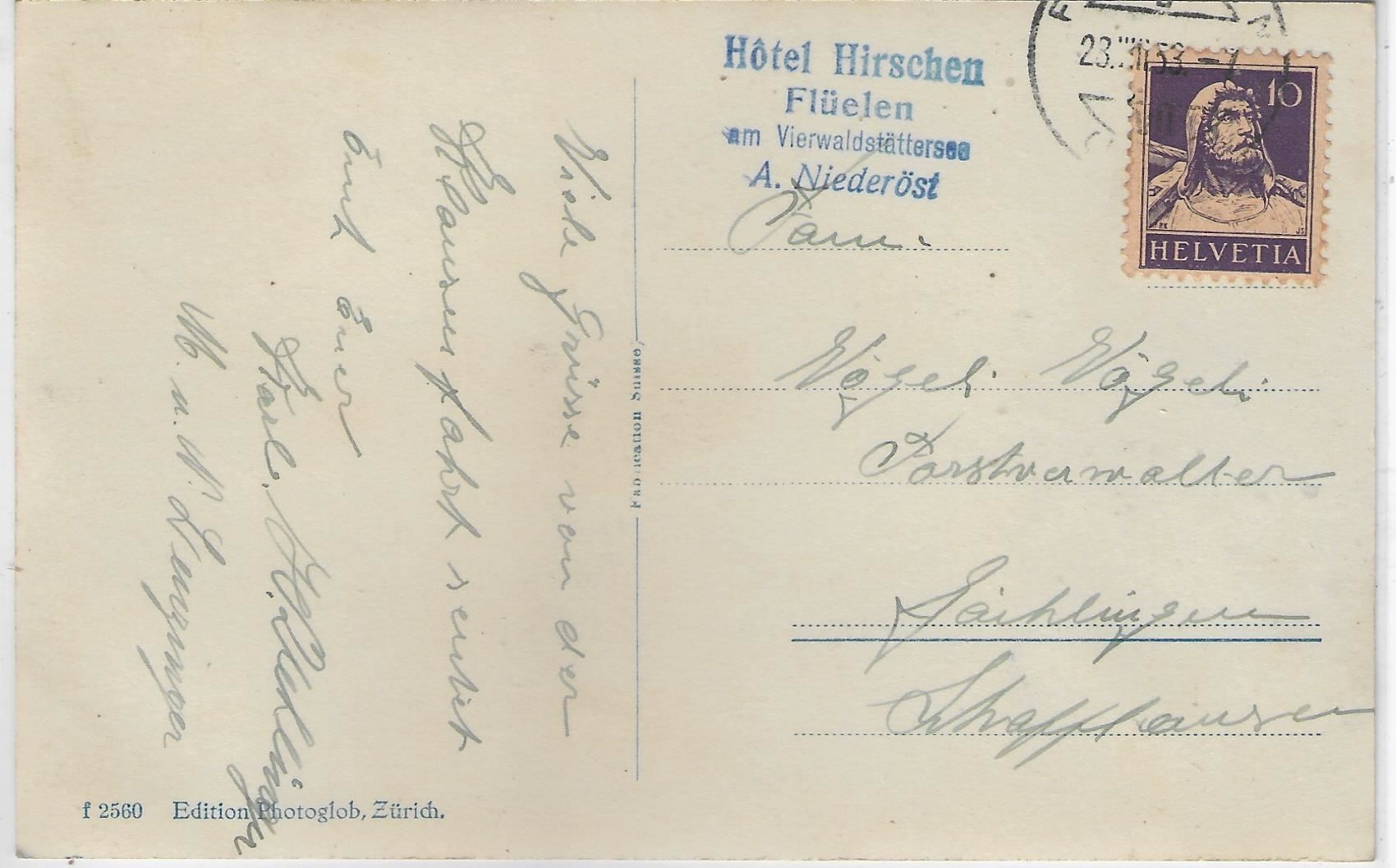 Cartoline postali: Flüelen mit Bristenstock - Dampfschiff – Usato da Ettingen venduto da Kartenplanet 1