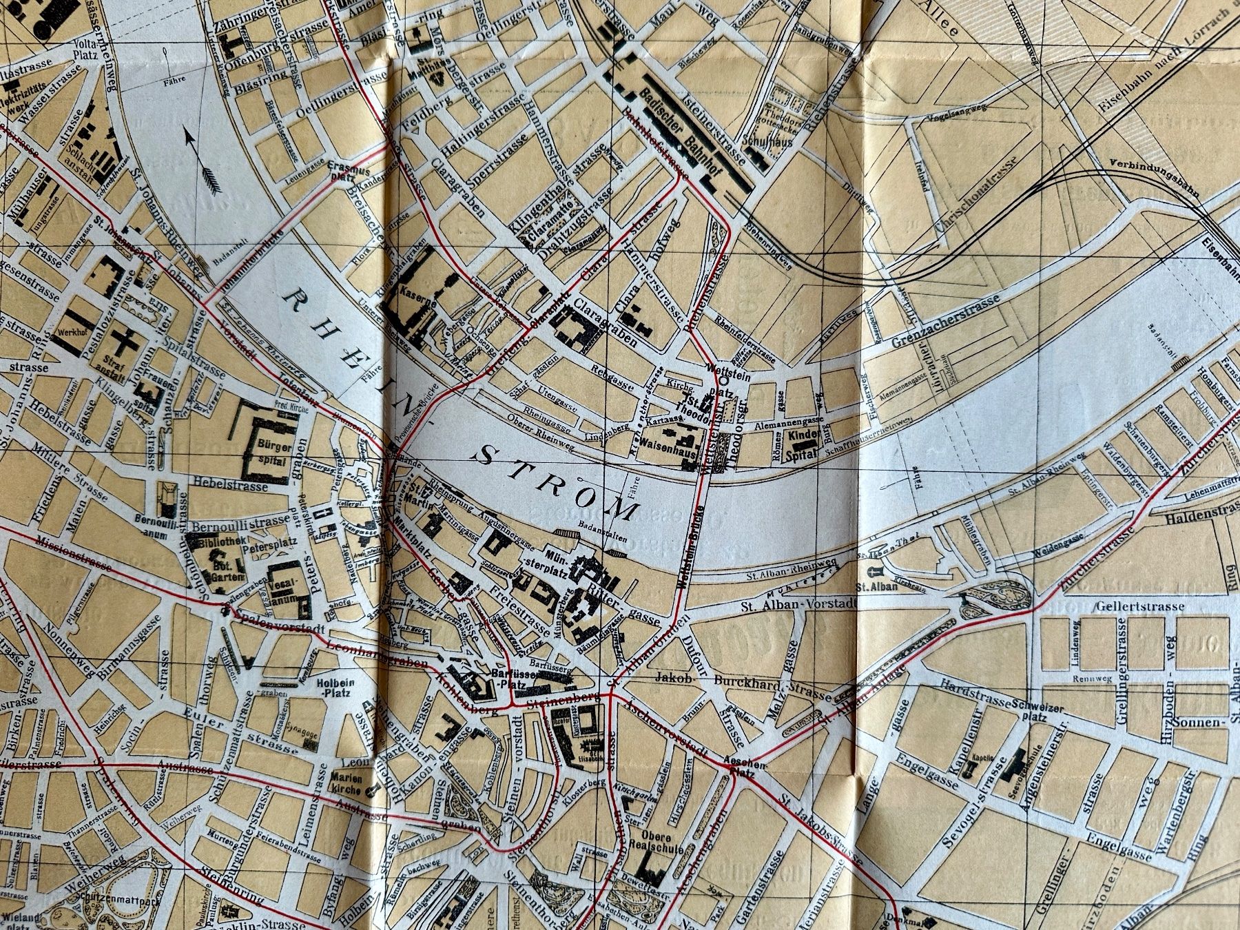 Cartine & Atlanti: Übersichtsplan der Stadt Basel 1903 – Usato da Zürich venduto da allp 2