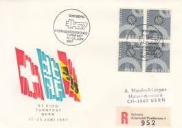 Sonderstempel S. 639 Turnfest Bern 1967