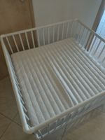 Laufgitter 1x1m wie neu inkl. Matratze