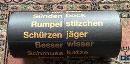 Spiel. Wörter Zylinder, Kuriosum e