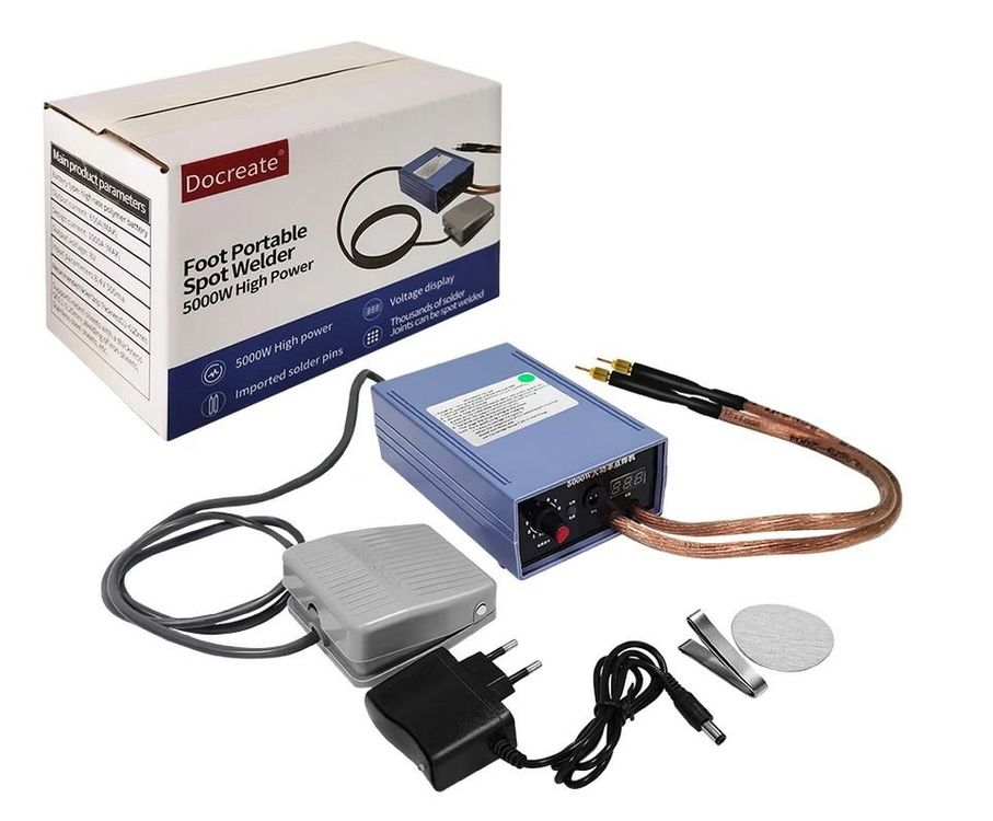 Docreate 5000 W Mini-Punktschweißgerät, DIY-Kit, 18650 Akku (Gebraucht ...