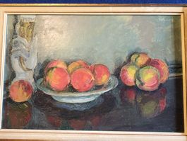 Nature morte Huile sur toile, signé, Pidoux 1941.