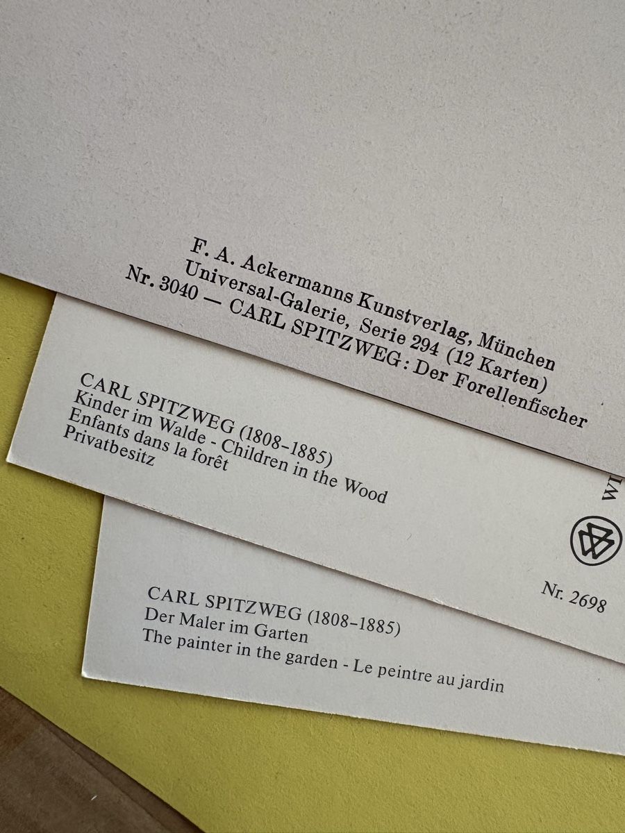 Cartoline postali: AK mit Kunst von Carl Spitzweg – Usato da Rümlang venduto da Kartenpost1 1