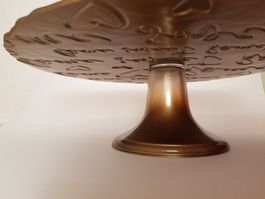 Decora Tortenplatte Goldig Glas