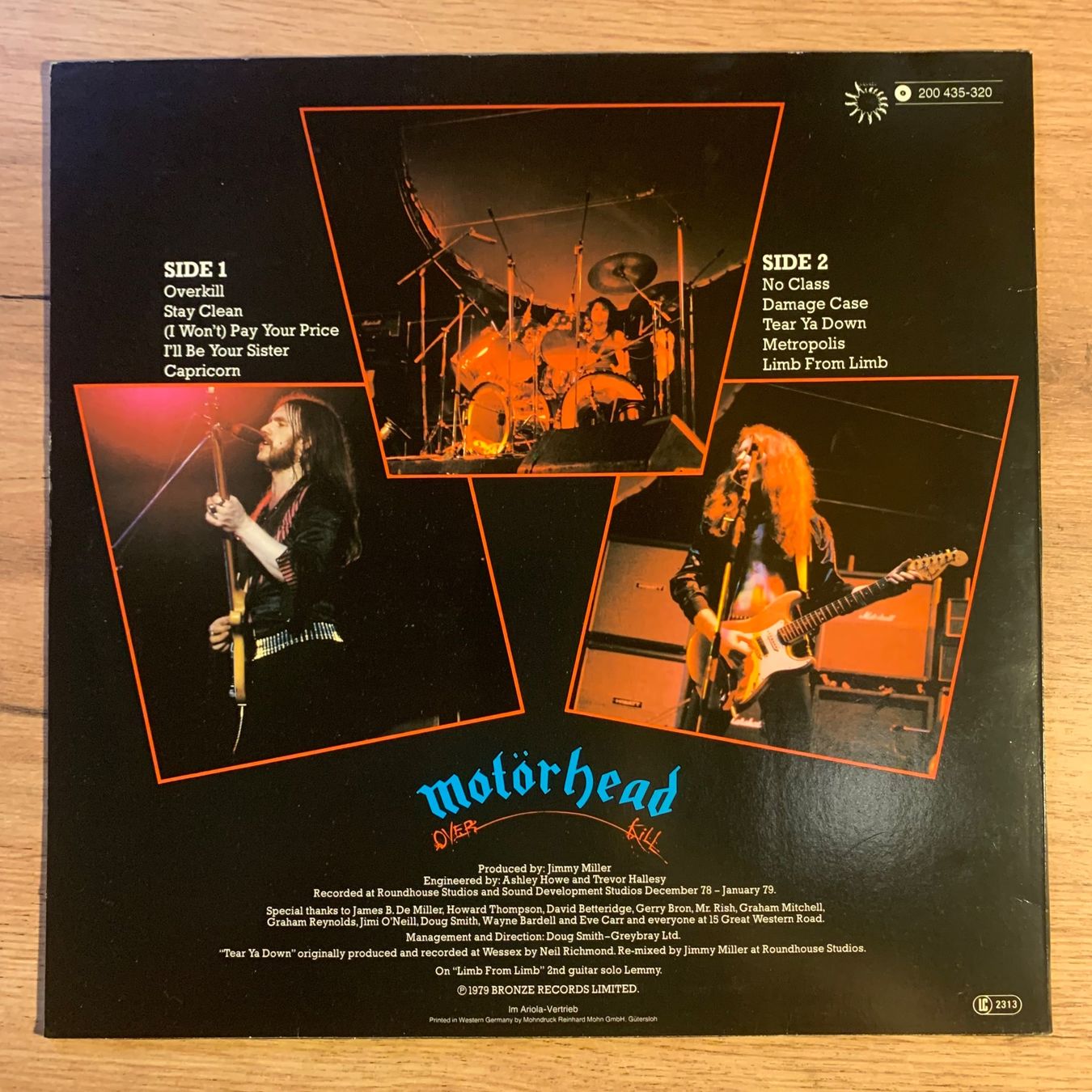 Dischi in vinile: MOTÖRHEAD - OVERKILL...LP OG GER 1979...VG++/VG++ – Usato da Gals venduto da Diskopat 1