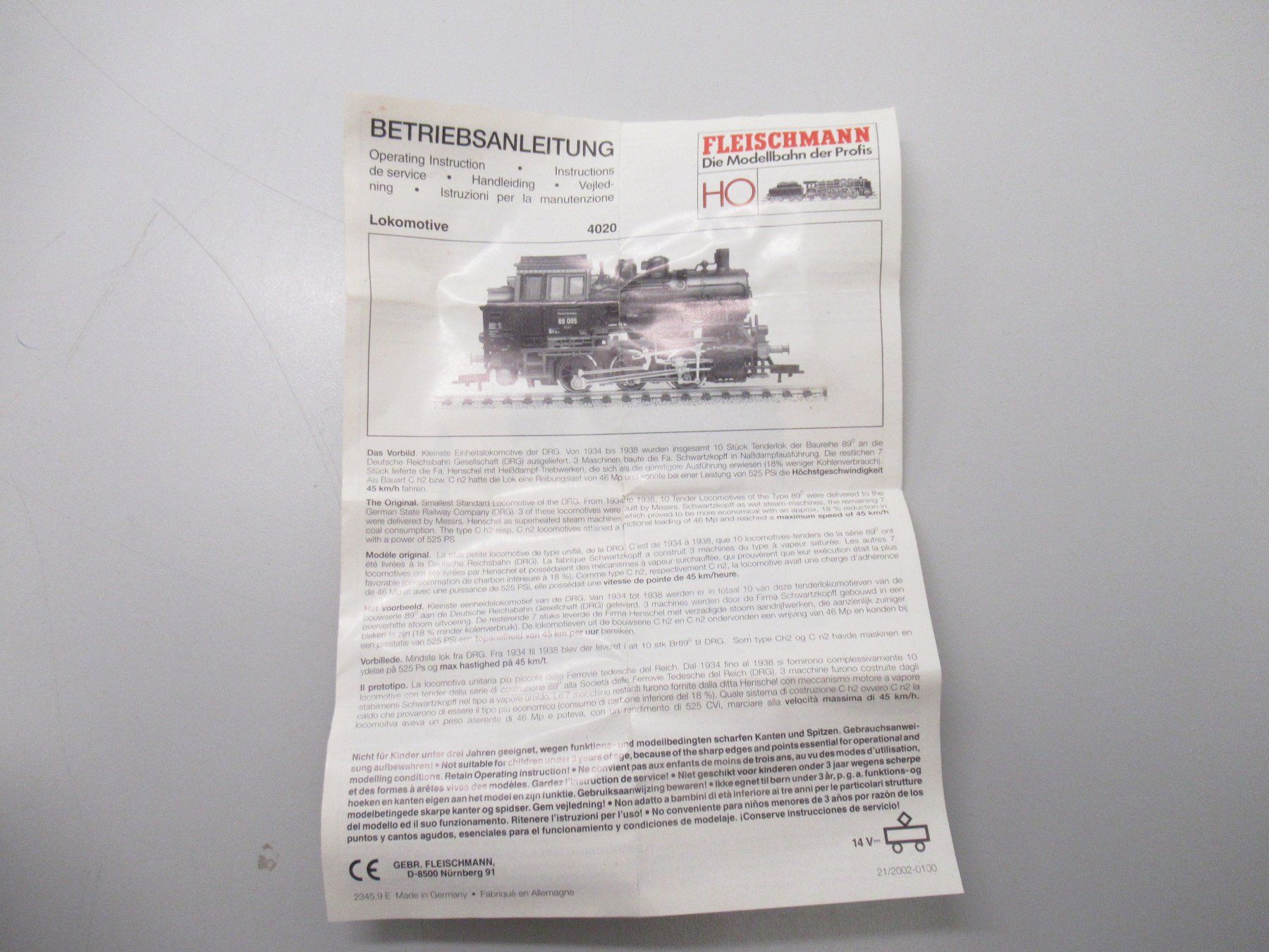 Fleischmann Modellini di ferrovie: Fleischmann 4020 Dampflok BR 89 Deutsche Bahn Analog DC OVP – Usato da Basel venduto da mhmarken 6