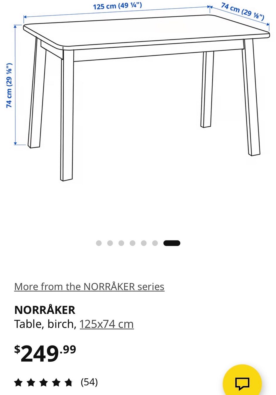 Tables: NORRÅKER Table, birch – D'occasion à Buchs ZH par Katia.K 2