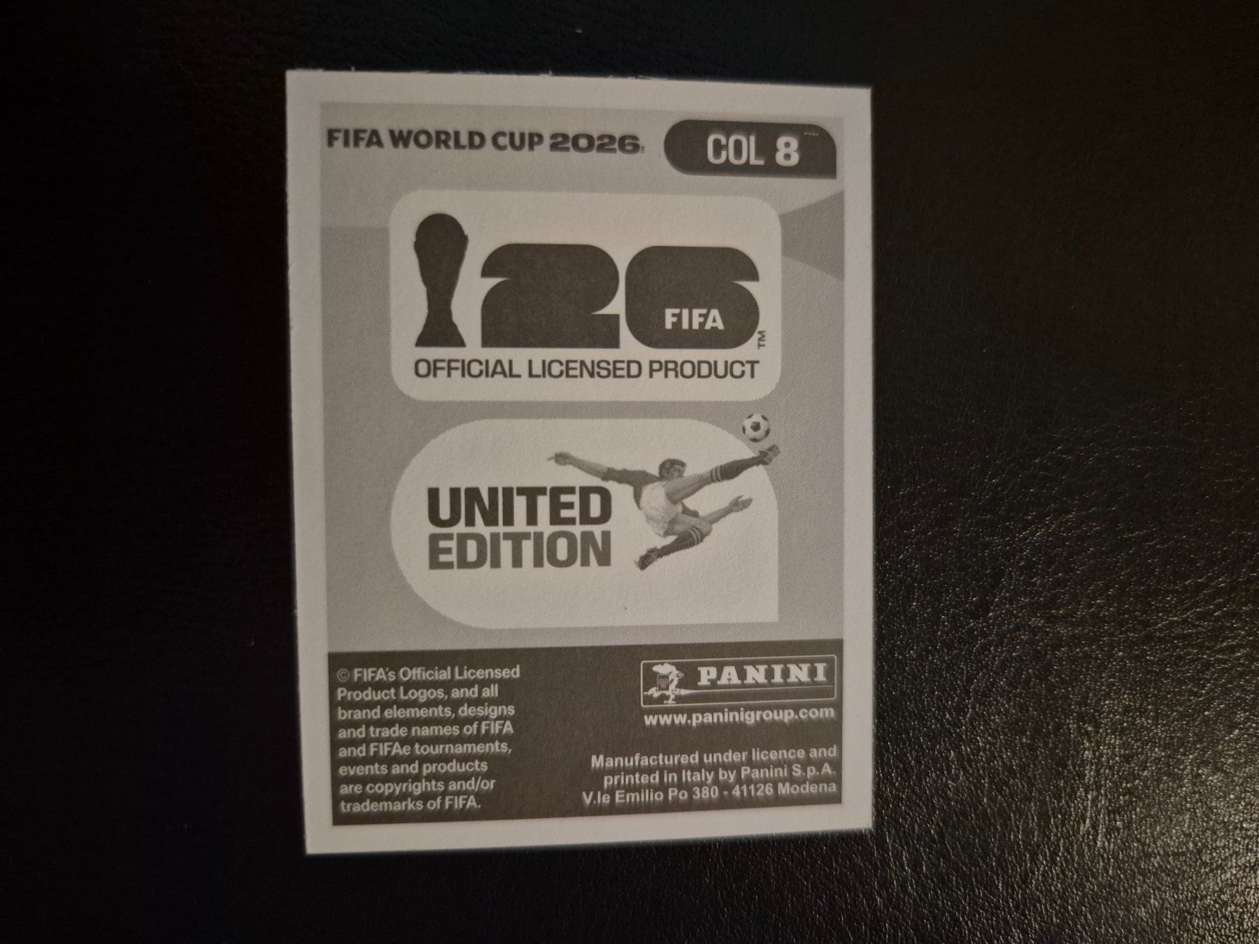 Panini Carte collezionabili: Panini WM 26 COL 8 – Nuovo (secondo la descrizione) da Rorschacherberg venduto da AJ3108 1