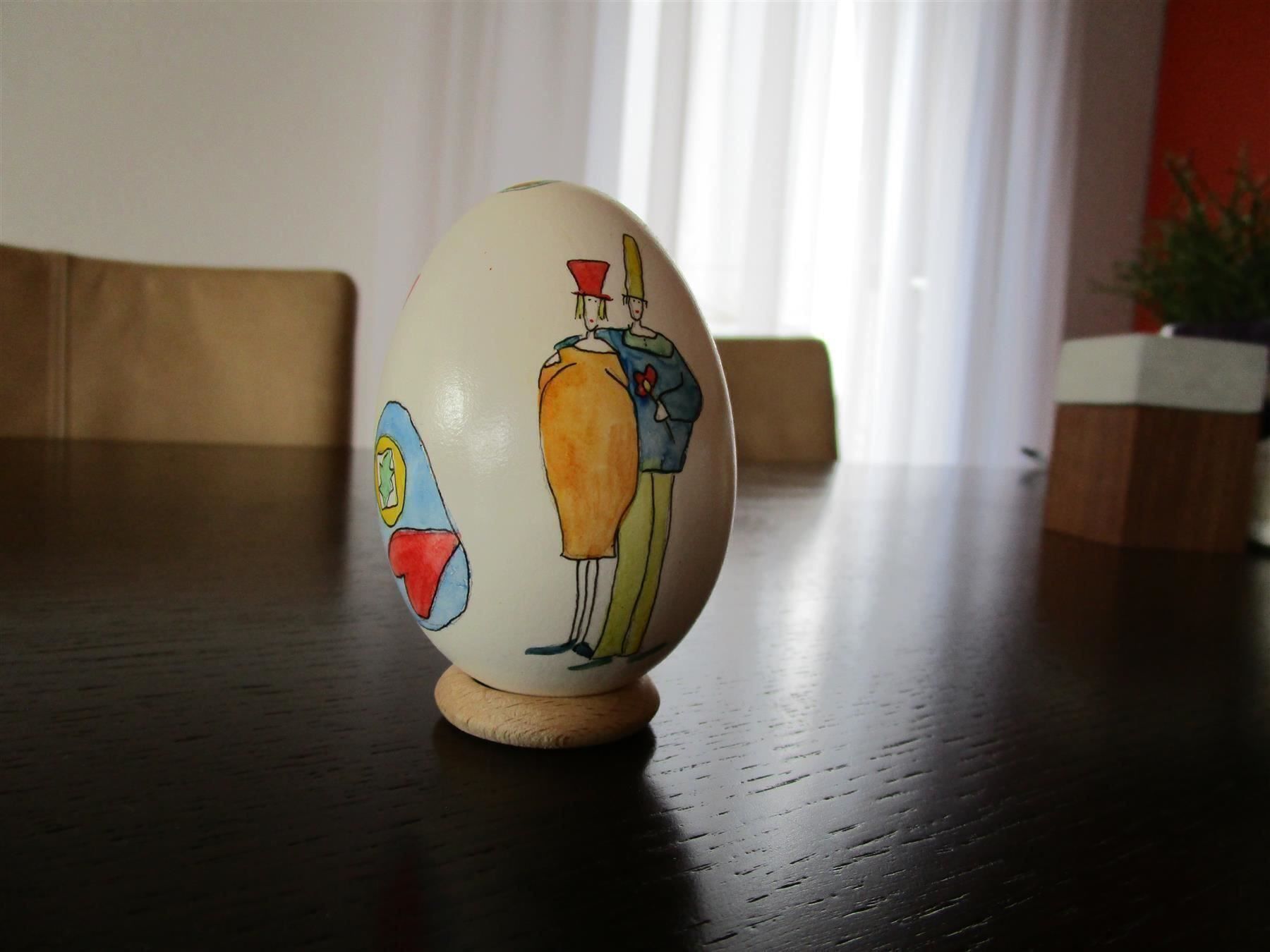 Figurines: Osterei :: Motiv Verliebtes Paar – D'occasion à Eggersriet par Fredb