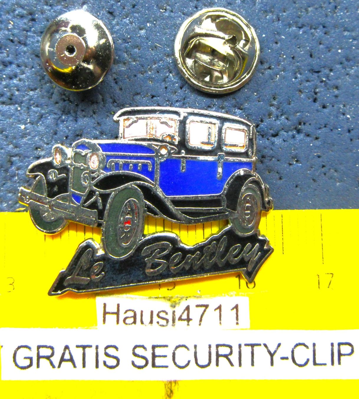Bentley Placchette & Badge: BENTLEY AUTO CLASSIC-CAR OLDTIMER PIN ENAMEL SILBRIG – Usato da Ettingen venduto da Hausi4711 1