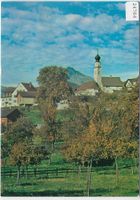 Jenins GR - Dorfpartie mit Kirche