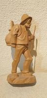 Holzfigur Bauer Schnitzerei Holzschnitzerei 