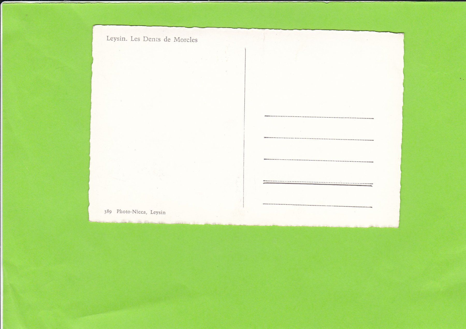 Cartoline postali: Leysin-Les Dents de Morcles – Usato da St. Peterzell venduto da neckertal 1