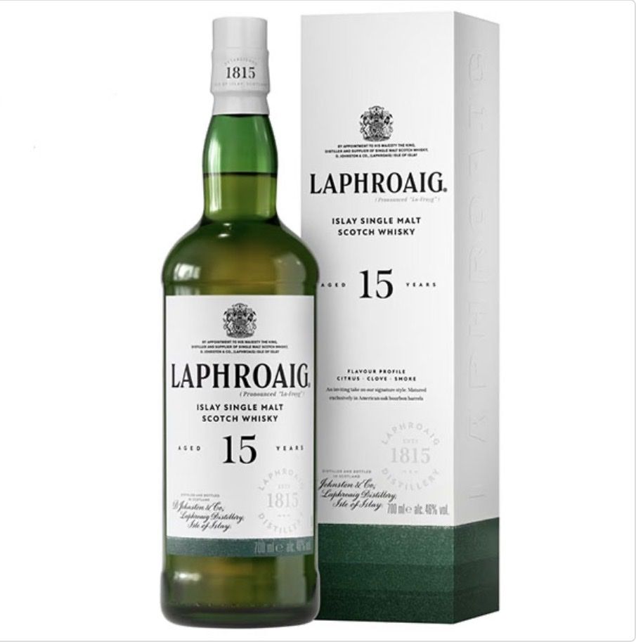 Laphroaig Bevande alcoliche: Laphroaig 15 Jahre – Nuovo e nell'imballaggio originale da Wiesendangen venduto da whiskyandwine