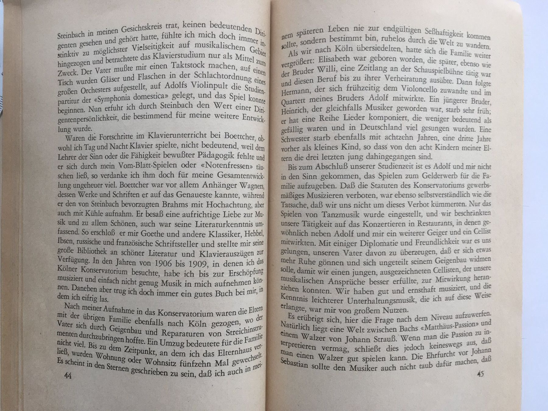 Libri: Aus der Jugendzeit eines Musikers – Usato da Grenchen venduto da Kogi7 4