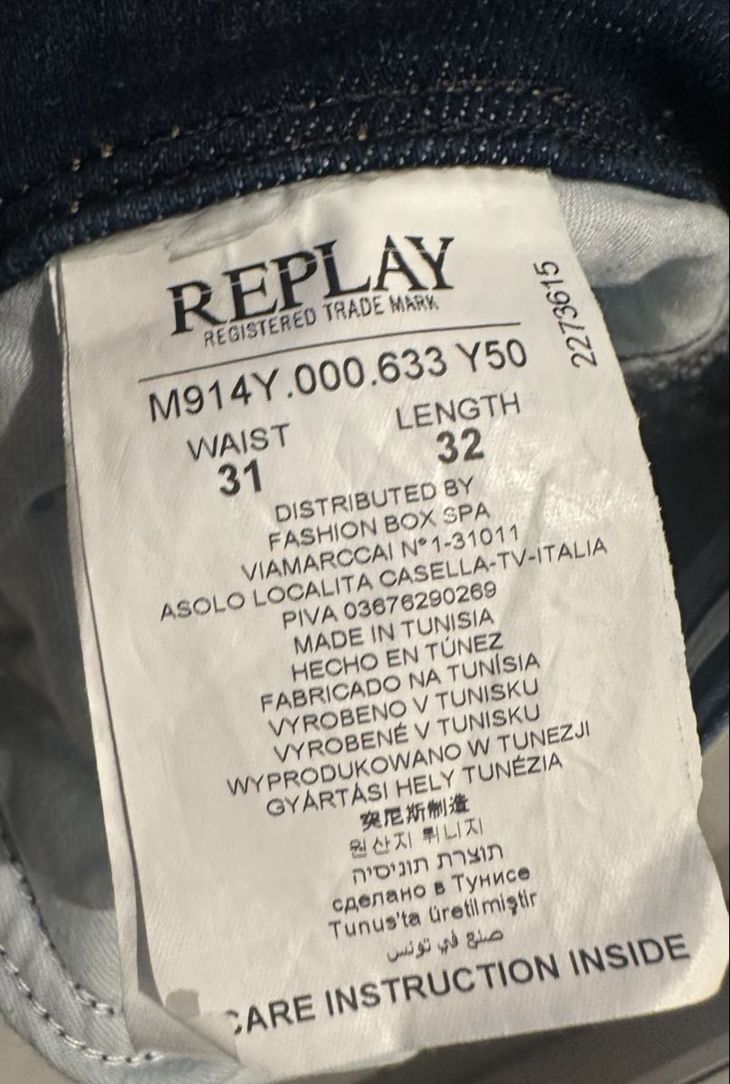 Replay Jeans: REPLAY SLIM FIT JEANS W31/L32 – Usato da Dornach venduto da aze_h6rq 3