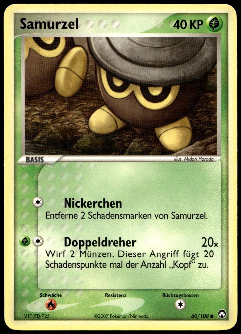 Pokémon Carte collezionabili: Samurzel 60/108 Pokémon EX Power Keepers – Usato da Uster venduto da Madame_Cards