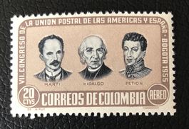 Briefmarken aus Kolumbien 7. Lateinamerikanischer Postkongre