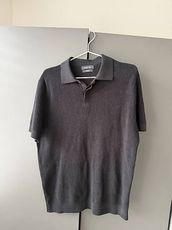 Massimo Dutti Poloshirt Schwarz