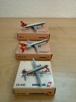 3x Schabak Swissair Modelle – MD-11, DC-9-81 & CV 440
