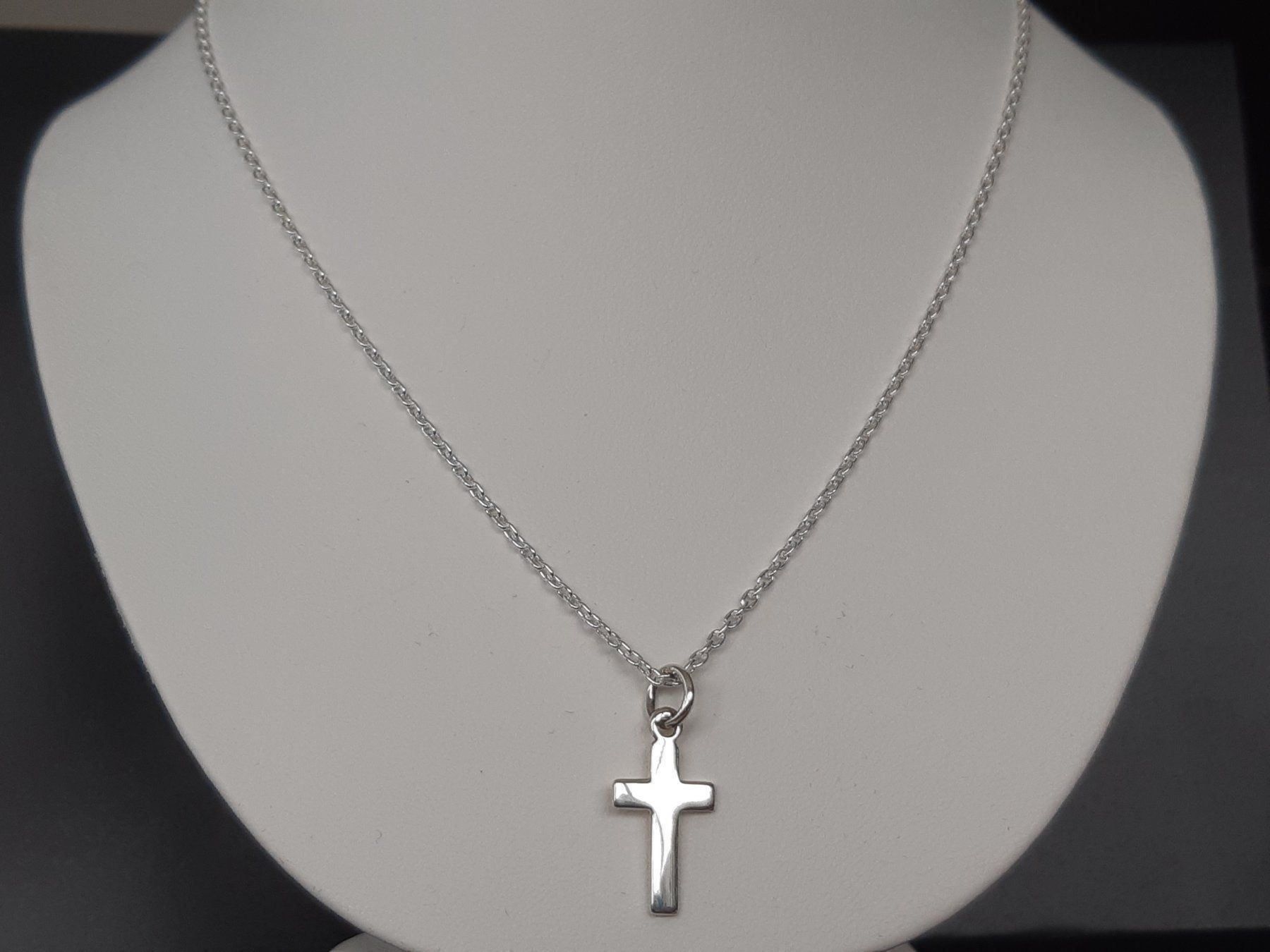 Ciondoli: Sterling Silber 925 Halskette mit Kreuz – Nuovo e nell'imballaggio originale da Einsiedeln venduto da My__Way 2