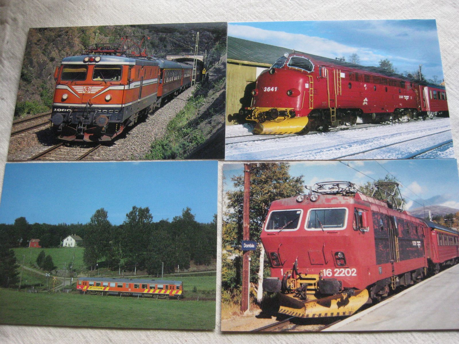 Cartoline postali: 4x AK NSB und SJ Loks – Usato da Malters venduto da Marosko