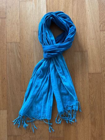 Foulard/Halstuch/Schal, Farbe: türkis in zwei Farbtönen