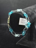 Armband Aquamarin und Glasperlen