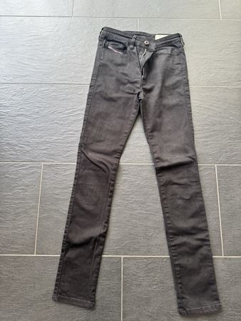 Diesel Skinzee High, Super Slim-Skinny, Schwarz, W25 L30