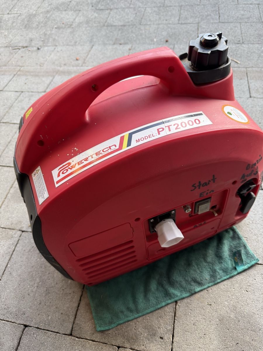 Stromgeneratoren: Stromerzeuger Powertech PT2000 2000W gebraucht – Gebraucht aus Heiligenschwendi von HighSpeedCutting