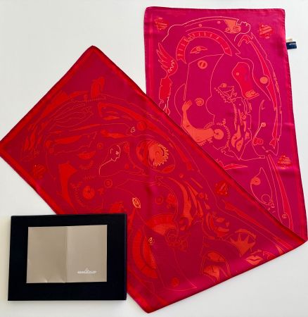 JAEGER LE COULTRE Foulard, 100% soie, box et livret, rare!