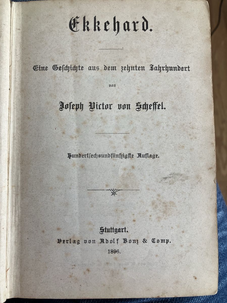 Bücher: Antikes Buch Ekkehard 1855/1896 – Gebraucht aus Willisau von son_lq7g 5
