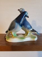 Paire de pigeons vintage céramique de chez Conterdonf 1950er