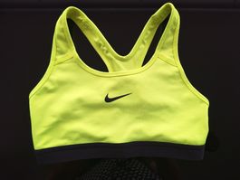 Sport BH NIKE DRI-FIT Gr. S neongelb schwarz