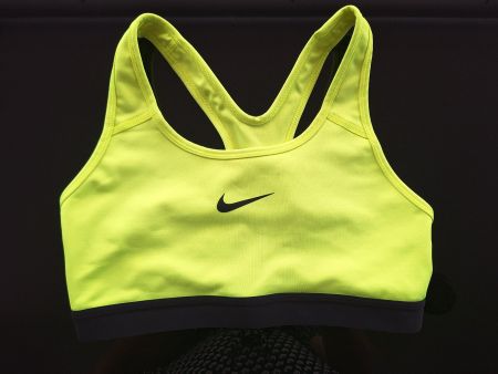 Sport BH NIKE DRI-FIT Gr. S neongelb schwarz