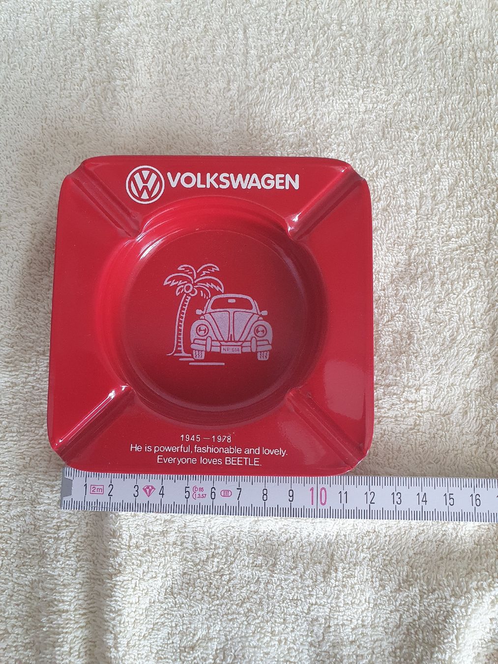 Portacenere: Aschenbecher VW Käfer aus Blech  – Usato da WUERENLOS venduto da Eeric
