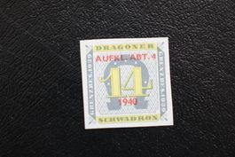 DRAGONER SCHWADRON 14 GRENZBES. 1939 mit rotem Aufdruck