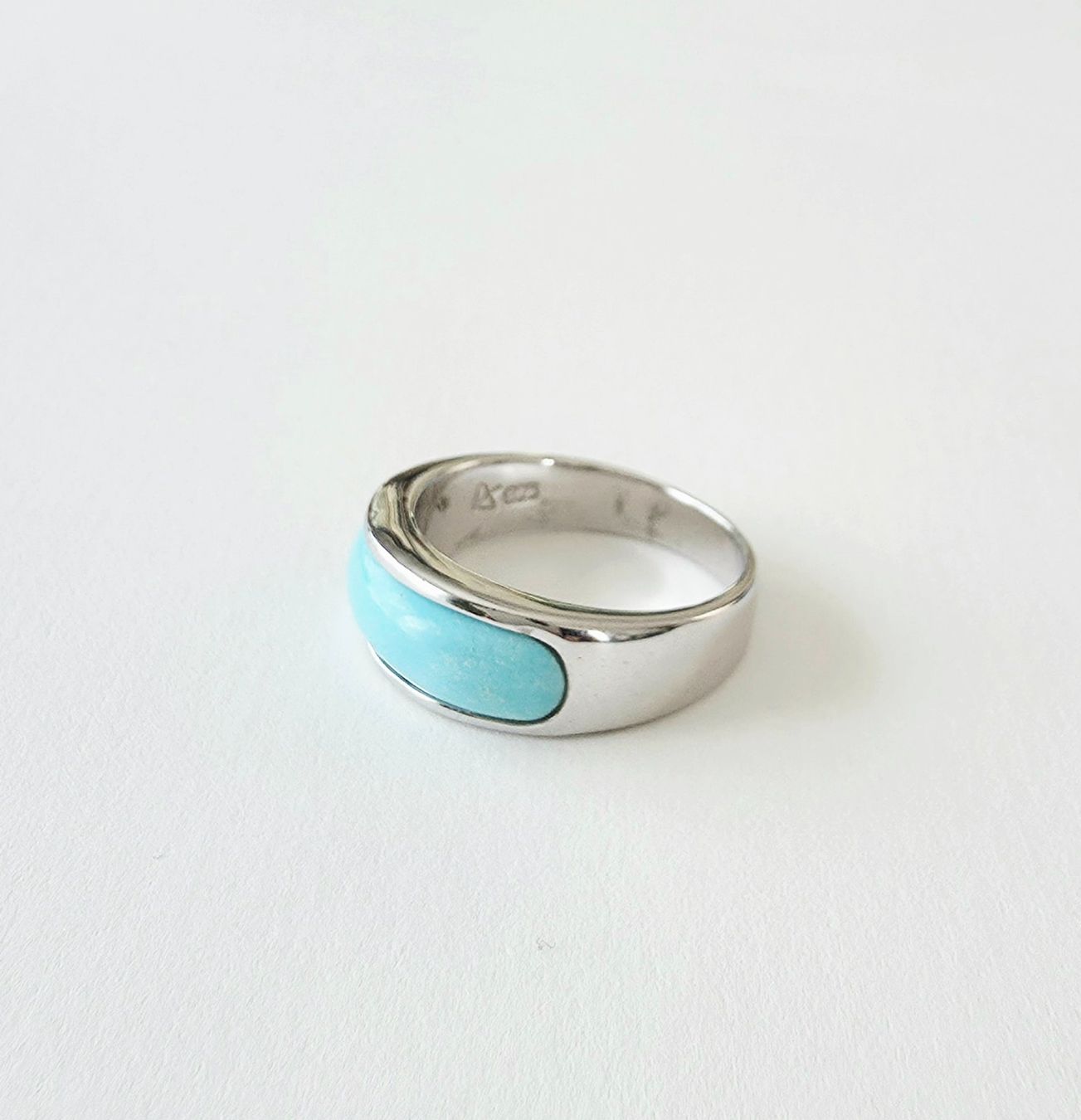 Bagues: Silber 925 Ring mit Türkis-Optik Inlay - Neu – Neuf avec emballage d'origine à Uetikon am See par Coralreef 2