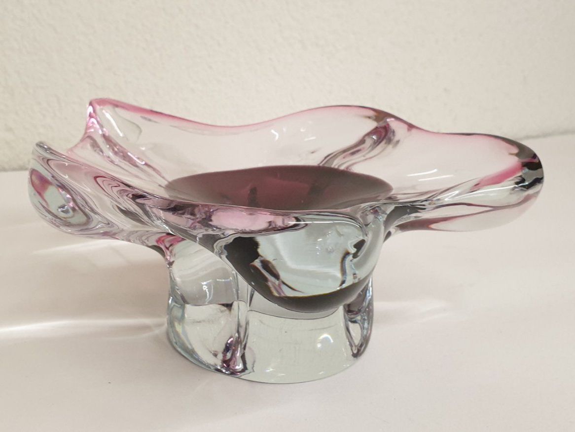 Piatti di portata: Schwere Glasschale Blattform – Usato da Emmen venduto da Brockofsky 3