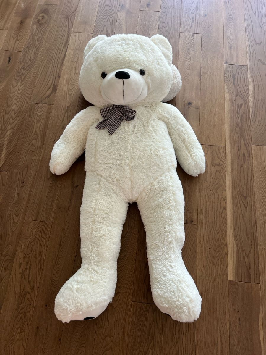 Spielzeuge: 145cm grosser Teddybär weiss – Neu und originalverpackt aus Gelfingen von Diana_Tall 3