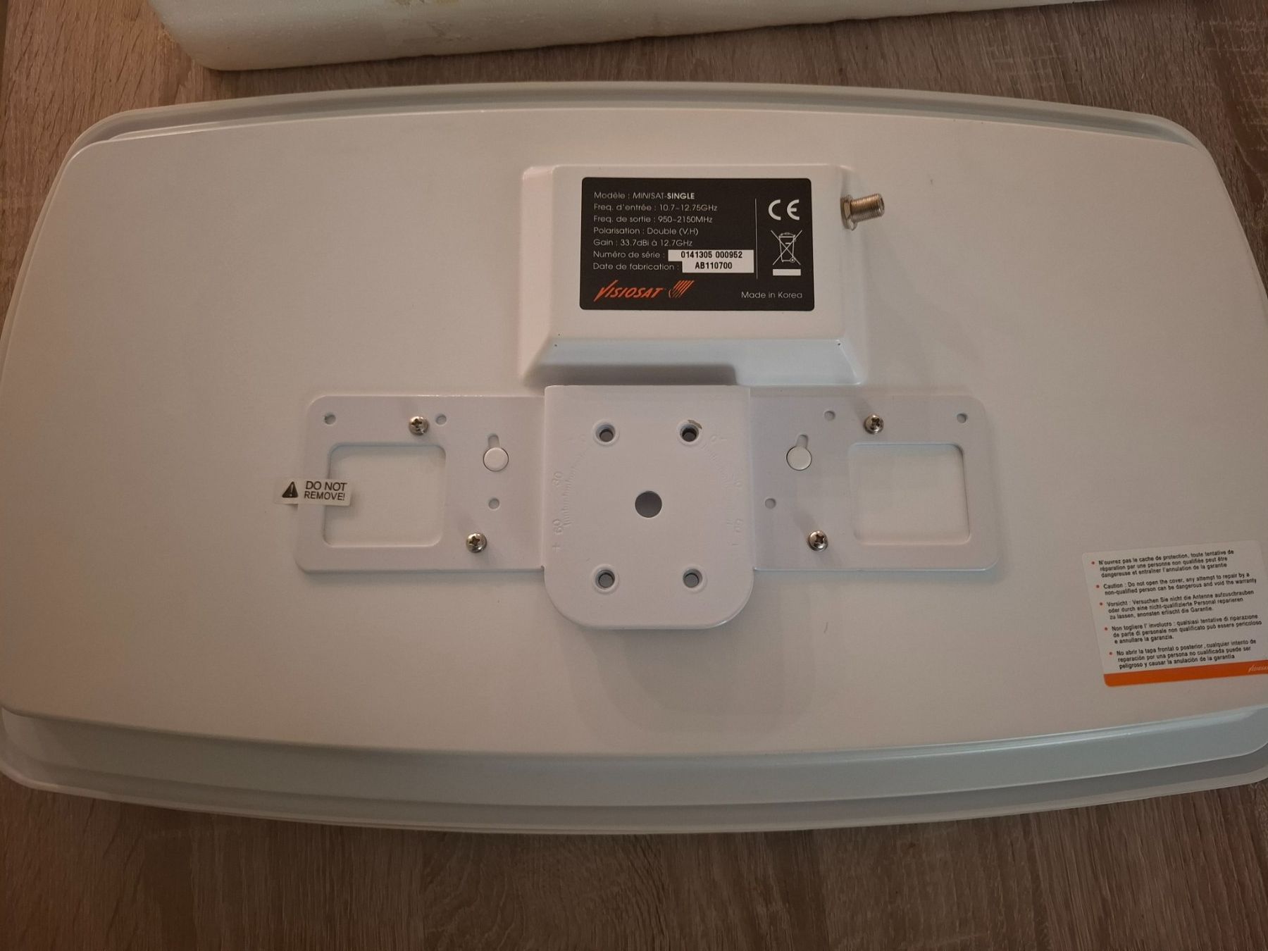 Parabola satellitare: Visiosat  minisat-single – Usato da Arbedo venduto da jim_nn99 3