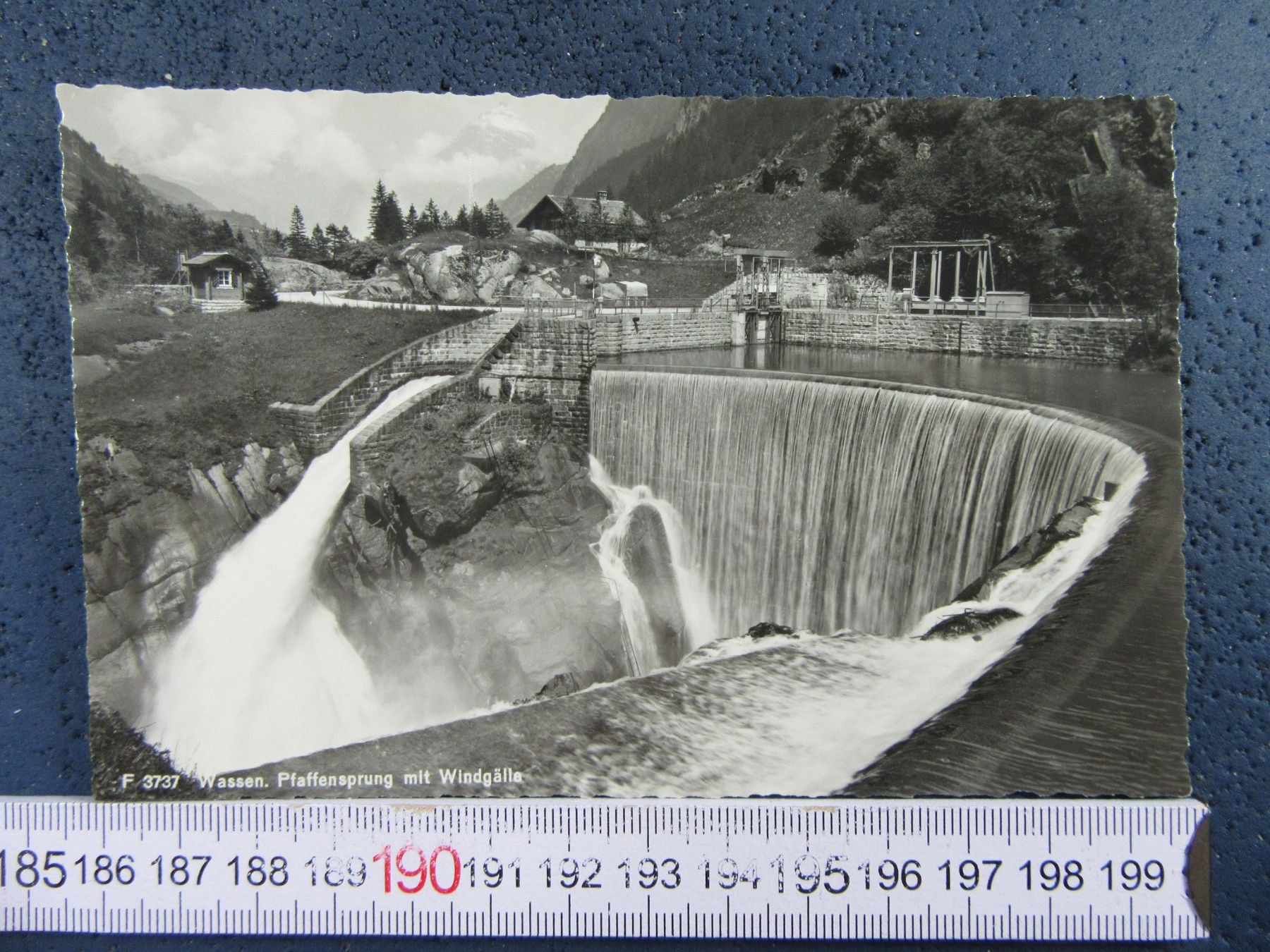 Ansichtskarten: WASSEN URI AK PFAFFENSPRUNG MIT WINDGÄLLE 1950 – Gebraucht aus Ettingen von Hausi4711